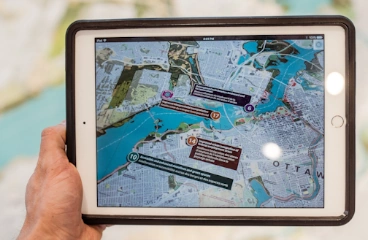 L'enquête de sécurité de Centurions Solutions présentée sur un iPad
